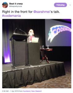 sarah mei talk at codemania