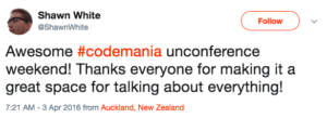 codemania tweet